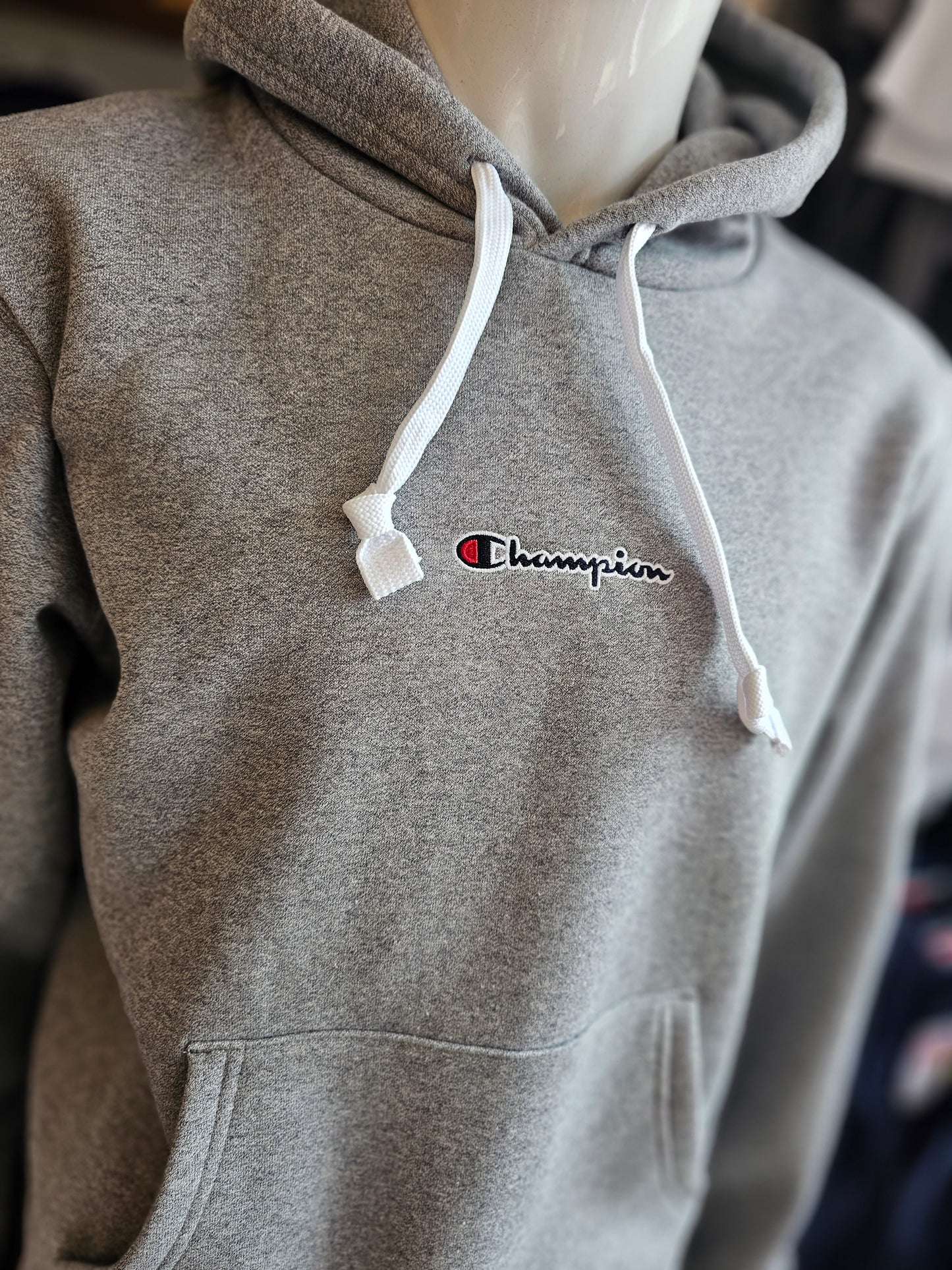 CHPH00002 Champion Small Embroidered Print Back Hoodie