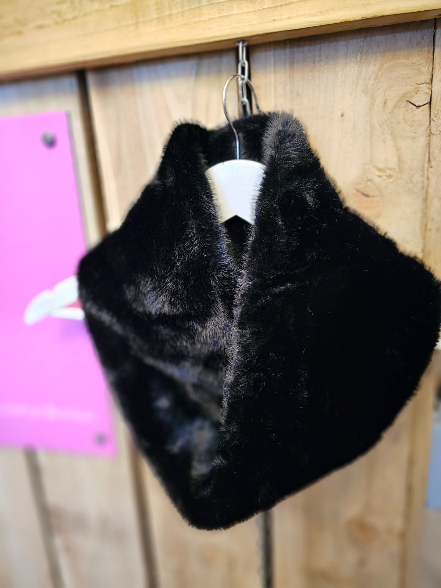 SCF00032 Plain Soft Faux Fur Snood