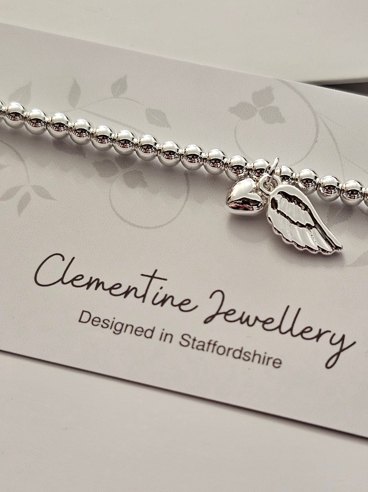 CJB00011 Clementine Jewellery - Sophia Angel Wing Bracelet