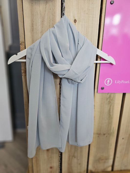 SCF00052 Plain Chiffon Scarf