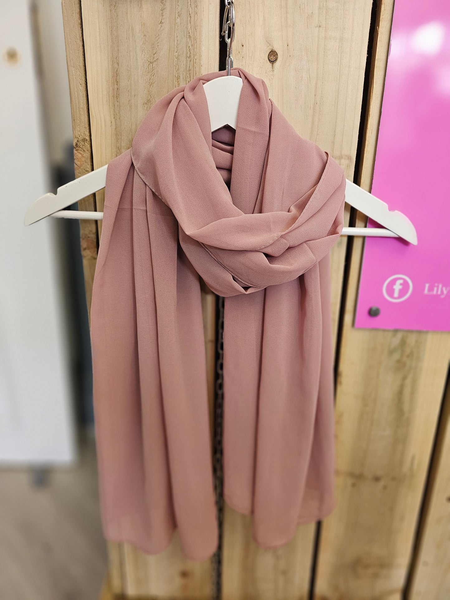 SCF00054 Plain Chiffon Scarf