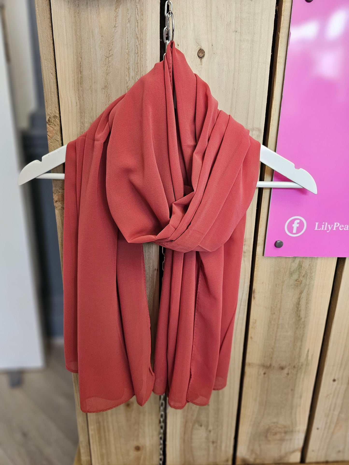 SCF00055 Plain Chiffon Scarf