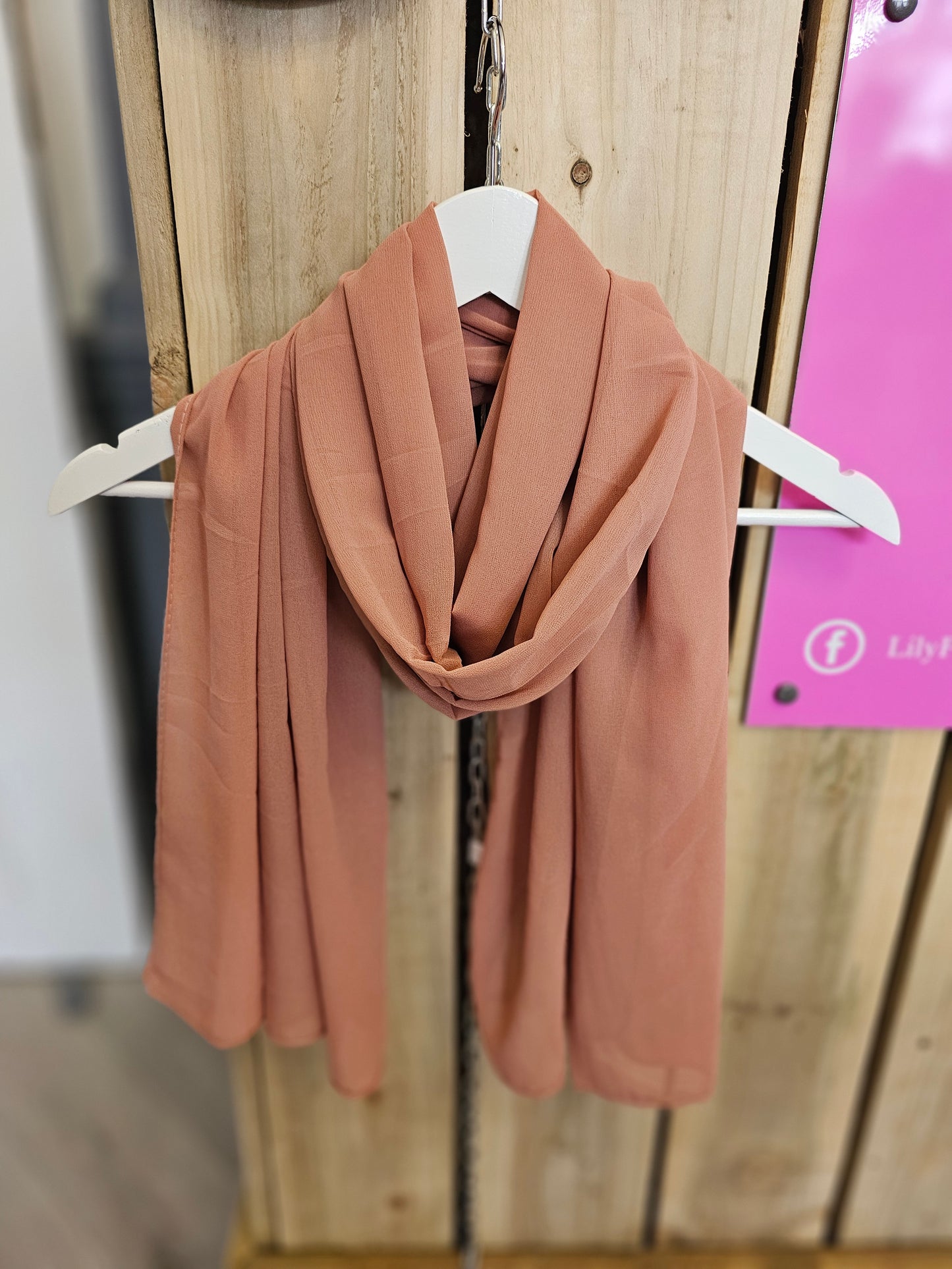 SCF00056 Plain Chiffon Scarf