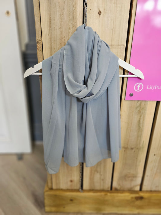 SCF00058 Plain Chiffon Scarf