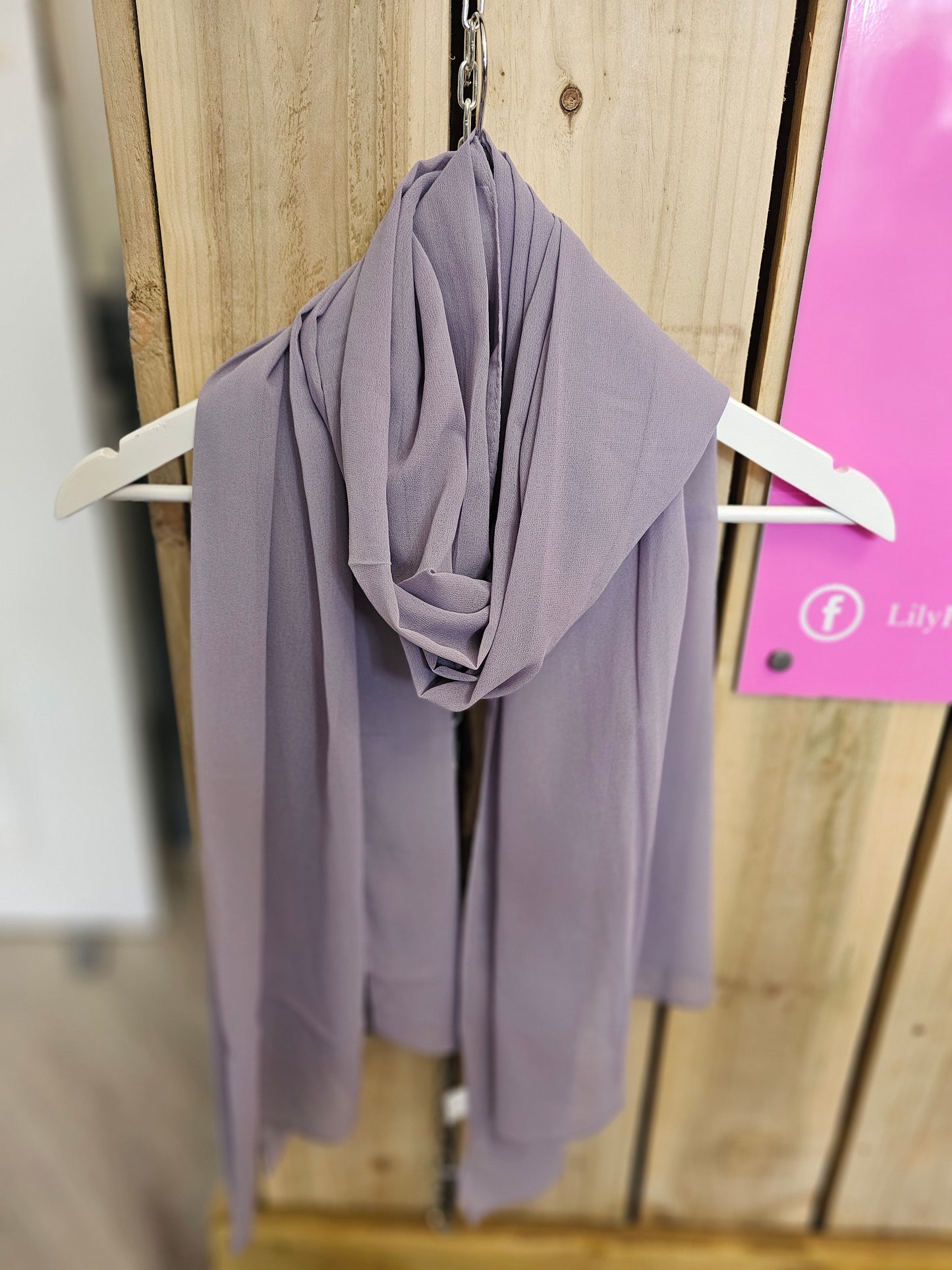 SCF00059 Plain Chiffon Scarf