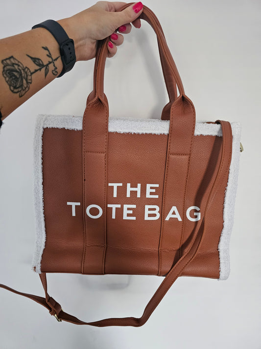 Faux Fur Edge The Tote Bag