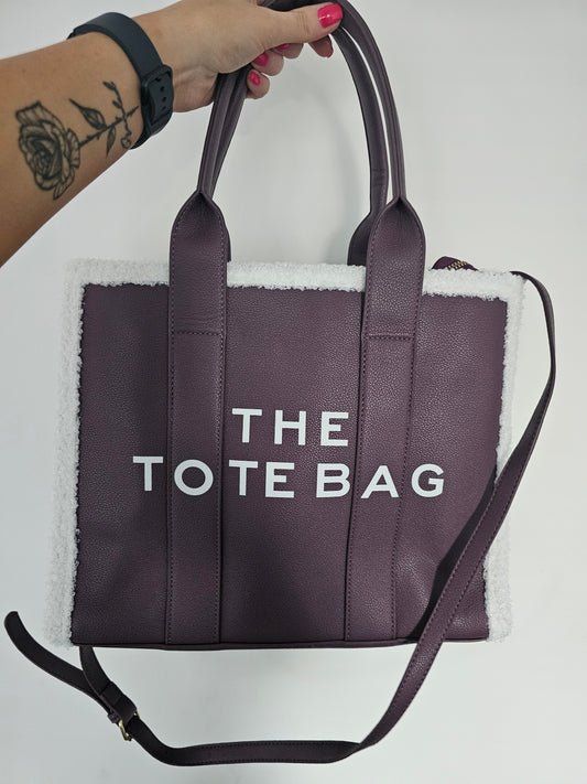 Faux Fur Edge The Tote Bag